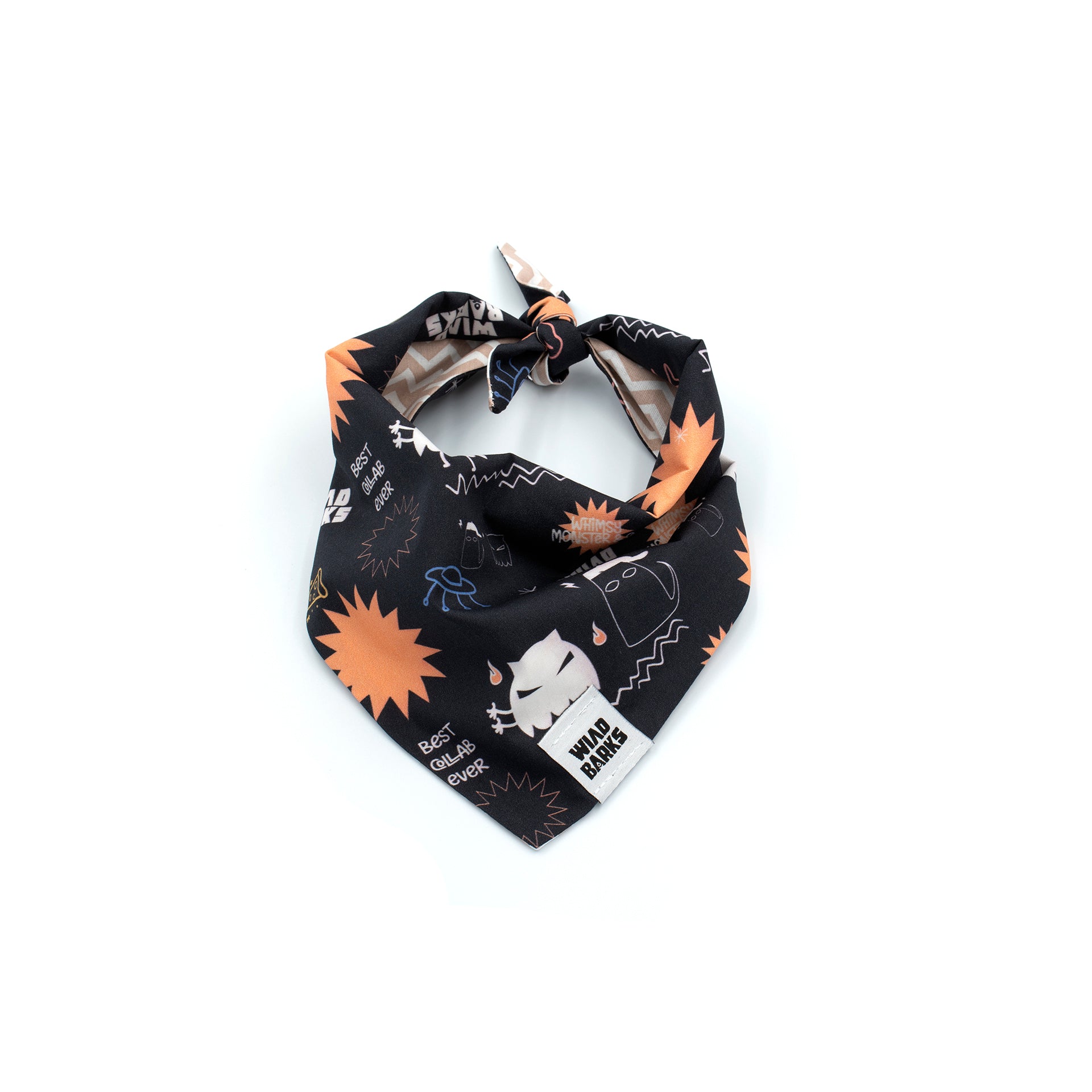 Dog Bandana - Whimsy Monster X Wild Barks