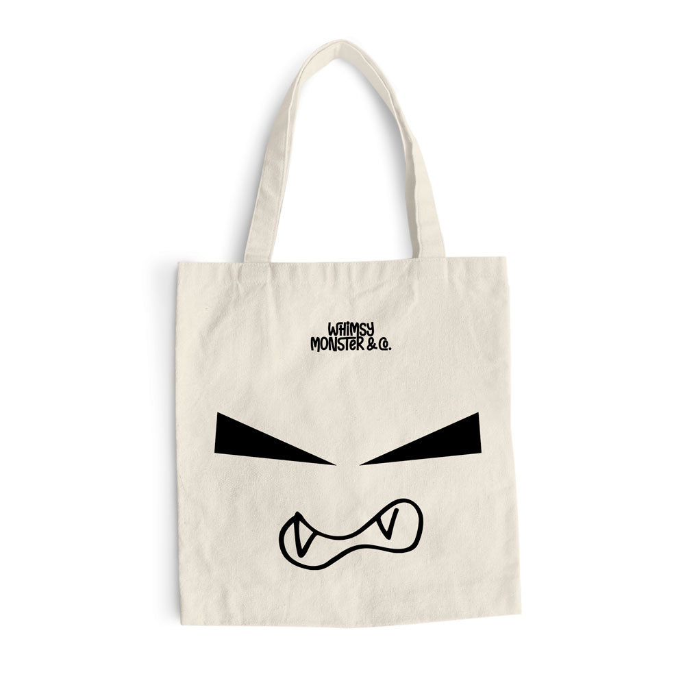 Angry One Tote Bag-Beige